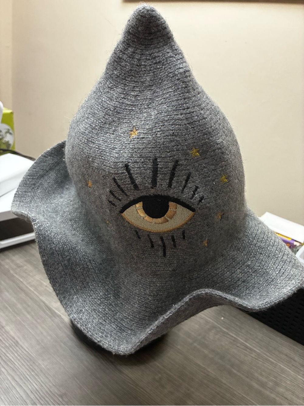 Disney Parks Hocus Pocus Witch Hat Sanderson Sisters Evil Eye Gray Adult NWT